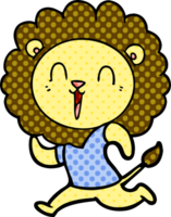 ridendo Leone cartone animato png