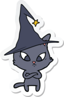 sticker of a halloween cartoon cat png