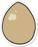 sticker of a cartoon egg png