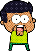 cartoon shocked man png