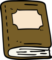 Cartoon-Doodle altes Lederbuch png