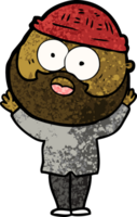 hombre barbudo de dibujos animados png