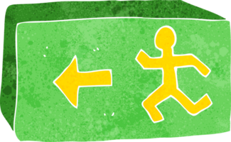 cartoon exit sign png