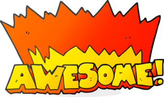 awesome  hand drawn cartoon symbol png