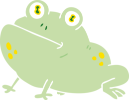 hand drawn quirky cartoon frog png