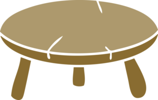 hand drawn cartoon doodle of a wooden stool png