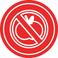 no healthy food circular icon symbol png