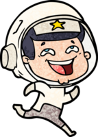 astronauta rindo dos desenhos animados png