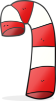 hand drawn cartoon candy cane png