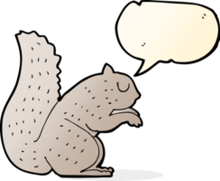 cartoon squirrel with speech bubble png