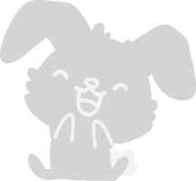 coelho de desenho animado bocejando png