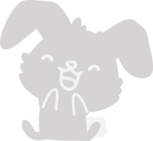 cartoon rabbit yawning png