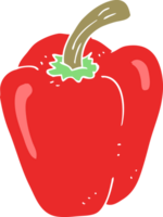 flat color illustration of pepper png