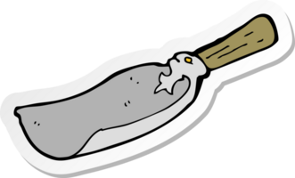 sticker of a cartoon old shovel png