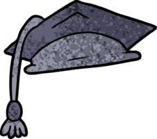 gorra de graduado de dibujos animados png