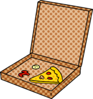 hand drawn cartoon doodle of a slice of pizza png