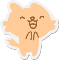 small stressed out cat sticker png