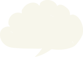 bulle de dialogue nuage de carton png