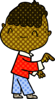 chico amigable de dibujos animados png