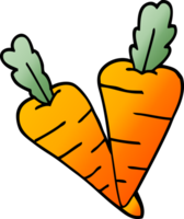 cartoon doodle carrots png