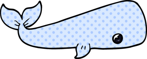 cartoon doodle sea whale png