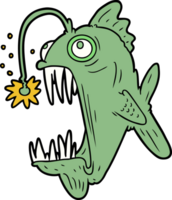 cartoon lantern fish png