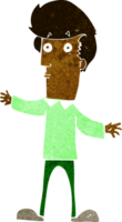 hombre asustado de dibujos animados png