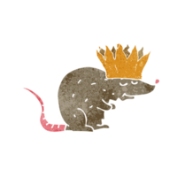 cartoon rat wearing a crown png