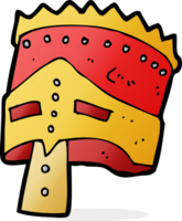 armure du roi de dessin animé png