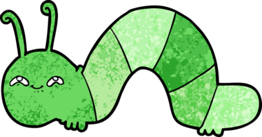 cartoon happy caterpillar png