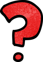 cartoon doodle question mark png