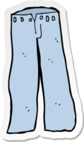 sticker of a cartoon jeans png