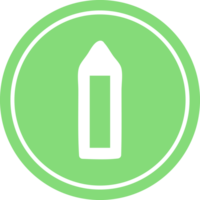 simple pencil circular icon symbol png