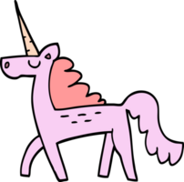 cartone animato scarabocchio magico unicorno png