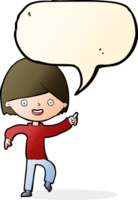 cartoon man pointing with speech bubble png