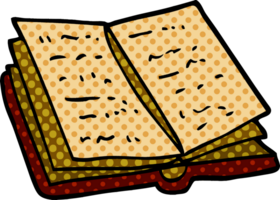 cartoon doodle reading book png