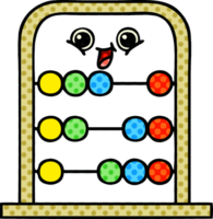 comic book style cartoon of a abacus png