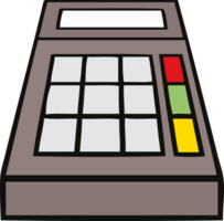 mignonne dessin animé de une école calculatrice png