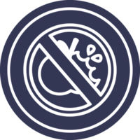 no healthy food circular icon symbol png