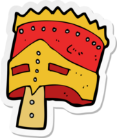 klistermärke av en tecknad kungar rustning png