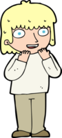 cartoon excited person png