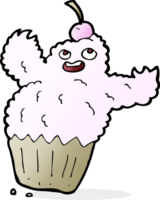 monstro de cupcake de desenho animado png