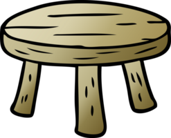 cartoon small wooden stool png