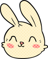cartoon rabbit face png