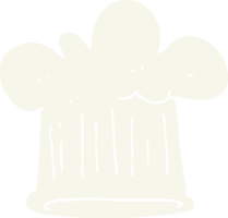 plano cor ilustração do chefe de cozinha chapéu png