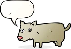 cartoon little dog with speech bubble png