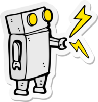 Aufkleber eines Cartoon-Roboters png