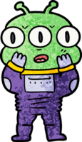 surprised three eyed alien png