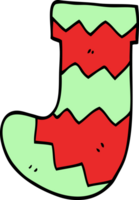 Cartoon-Doodle Weihnachtsstrumpf png