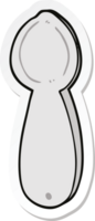 adesivo de uma colher de desenho animado png